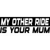 Nálepka My other ride is..