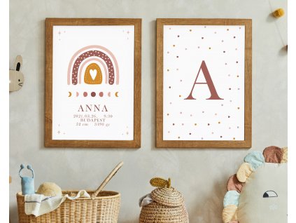szivárványos boho poszter ANNA