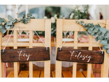 Esküvői széktábla DIY - matrica