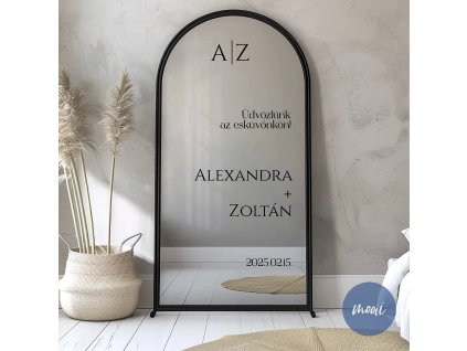 elegáns tükörmatrica