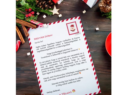 mikulás levele levélpapír easycanva