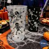 Csontváz mintás Halloween-i pohár, partypohár, partykellék – 500 ml