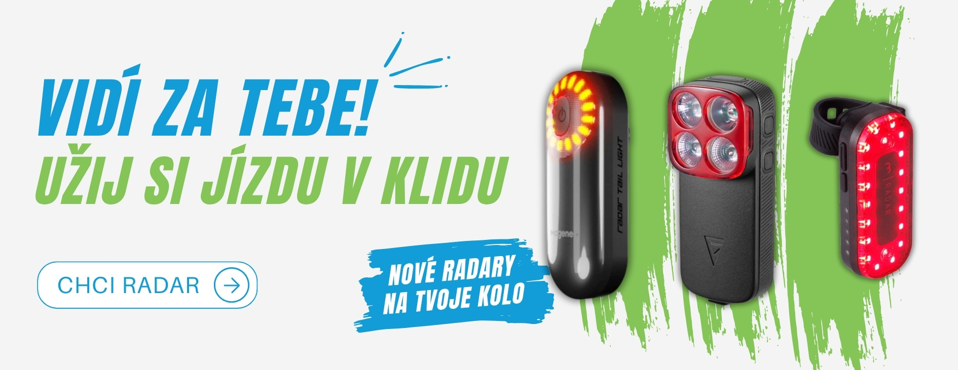 Vidi za tebe – nové radary na kolo