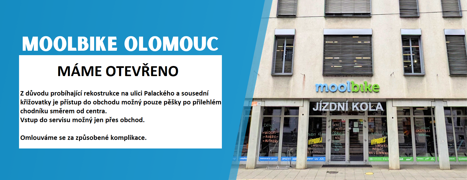Probíhající rekonstrukce Palackého