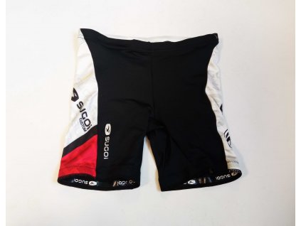 Sugoi Turbo Wrap Run Short pánské kraťasy pas bez vložky černo-bílo-červené