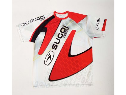 Sugoi Turbo Tee triko pánské s krátkým rukávem Červeno/šedá