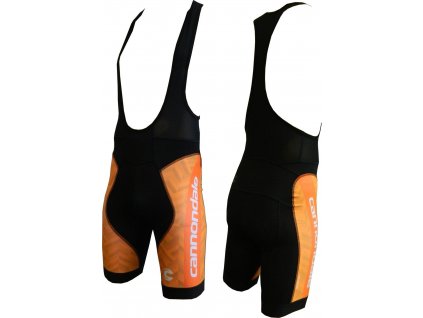 Cannondale Performance 2 Bib Shorts Printed pánské kraťasy s laclem black/orange