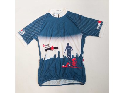 Sugoi Evolution Jersey Ironman dres s krátkým rukávem modro-bílý