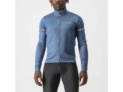 Dres Castelli Fondo 2 dlouhý rukáv, steel blue/blue