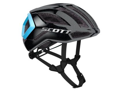 casco scott centric plus black light blue