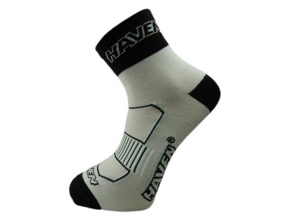 Cyklistické ponožky Haven Lite Silver bílo/černé