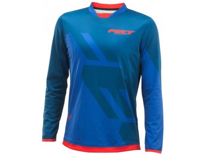 FELT tričko MTB dl.rukáv modro-červené