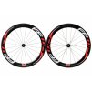 fast forward f6r carbon tubular 700c road wheelset black red white EV192161 9999 1