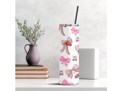 Termohrnček Ribbons & Cherries