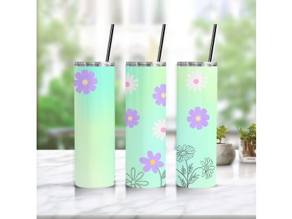 Termohrnček Mint Flowers