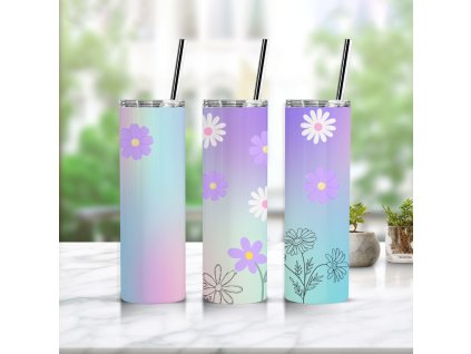 Termohrnček Pastel Flowers