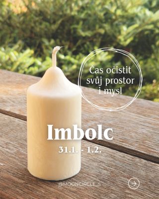 Imbolc je svátkem očisty, nových začátků a návratu světla.✨ Dopřej si vědomý odpočinek, očisti svůj prostor i mysl a...