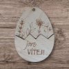 Dřevěná velikonoční ozdoba - jaro Vítej!