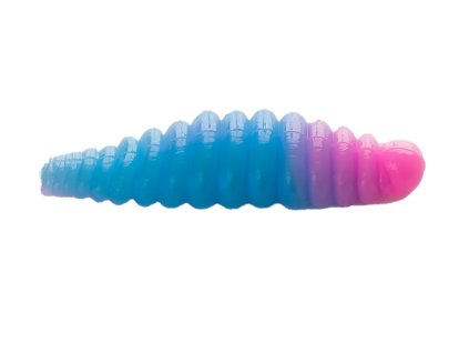 worm pink blue
