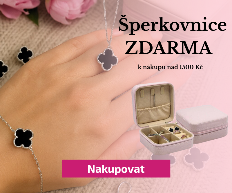 Šperkovnice ZDARMA při nákupu nad 1 500 Kč