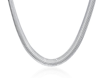 Stříbrný řetízek – elegantní plochý design