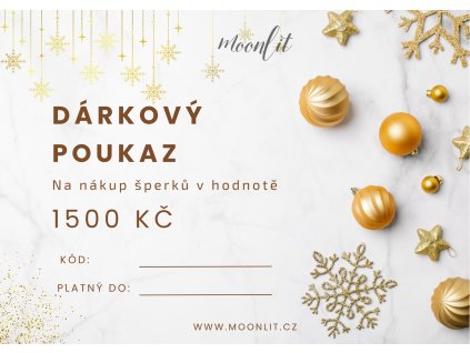 Vánoční elektronický dárkový poukaz