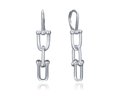 Náušnice řetízkové články moderní