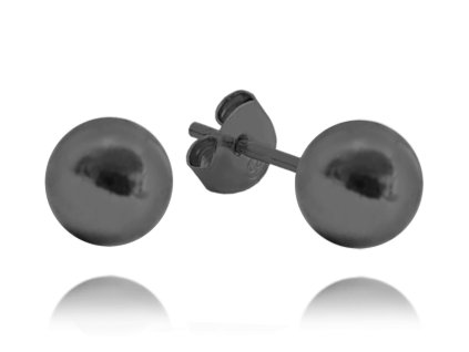 Náušnice kuličky v černém provedení minimalistické