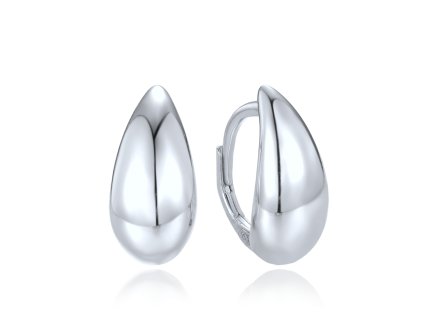 Náušnice kapky v jemném stříbrném designu