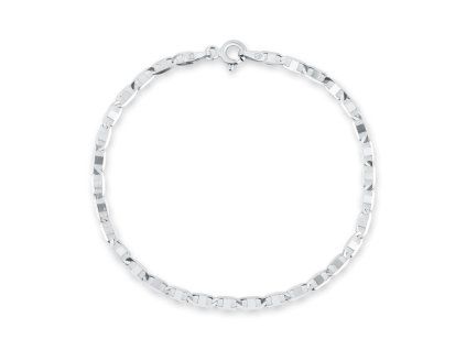 Pánský stříbrný náramek článkový