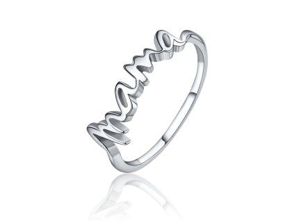 Stříbrný prsten Mama