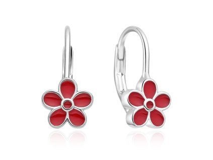 Dětské stříbrné náušnice Kytičky Cherry Bloom