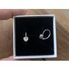 Stříbrné náušnice Crystal Heartline
