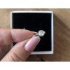 Stříbrné náušnice Crystal Heartline