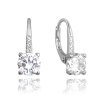 Náušnice se zářivým zirkonem v elegantním stříbrném provedení