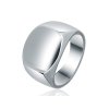 Pánský stříbrný prsten bez kamene – čistá elegance