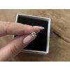 Stříbrné náušnice PECKY se zirkony 7 mm rose gold