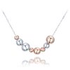 Stříbrný náhrdelník s kuličkami – hravá elegance v minimalistickém stylu pozlacené rose