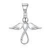 Stříbrný přívěsek Anděl Nekonečno se zirkony