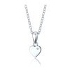 Stříbrný náhrdelník se srdcem a zirkonem – dcera