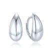 Náušnice kapky v jemném stříbrném designu
