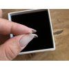 Stříbrné oválné náušnice minimalistické