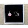 Romantické stříbrné náušnice s růžovým opálem
