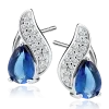 Stříbrné náušnice Celestia Grace Sapphire