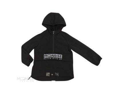 Detská softshell bunda - anorak black (Veľkosť 80)