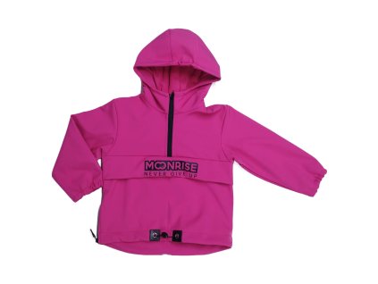 Detská softshell bunda - anorak fuchsia (Veľkosť 80)