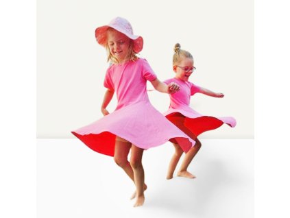 Točivé šaty pink (Veľkosť 140   (+3,00 EUR (76,12 CZK) s DPH))