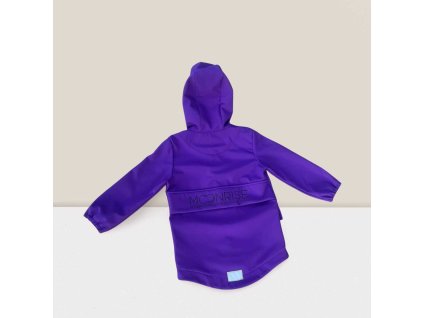 Detská softshell bunda - look up at the stars dark violet (Veľkosť 86)