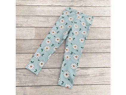 detské legíny - daisy mint (Veľkosť 80)