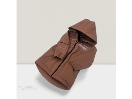 Detská softshell bunda never give up - cappucino (Veľkosť 86)
